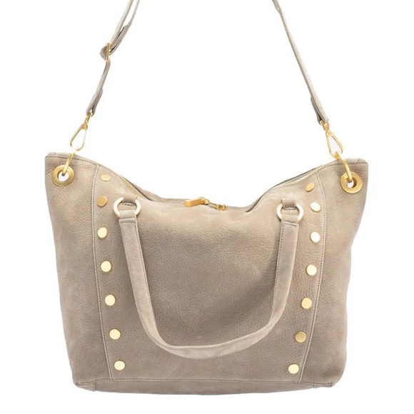 Hammitt Daniel Lrg-Grey Natural Tote Bag with Gold Hardware - Picture 3 of 10